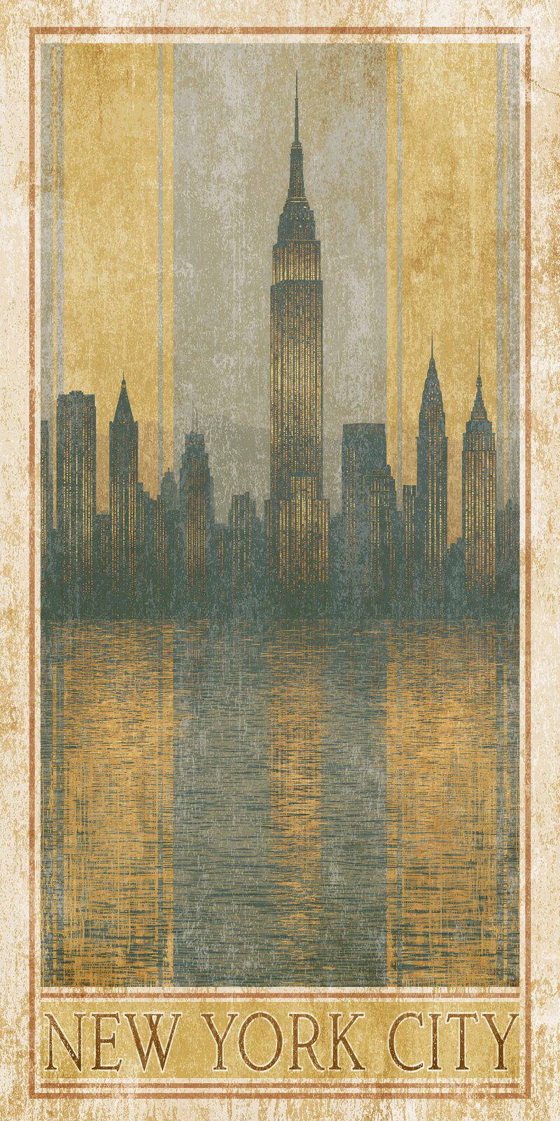 She's Choosing New York Earrings | Gilded Skyline Reflection