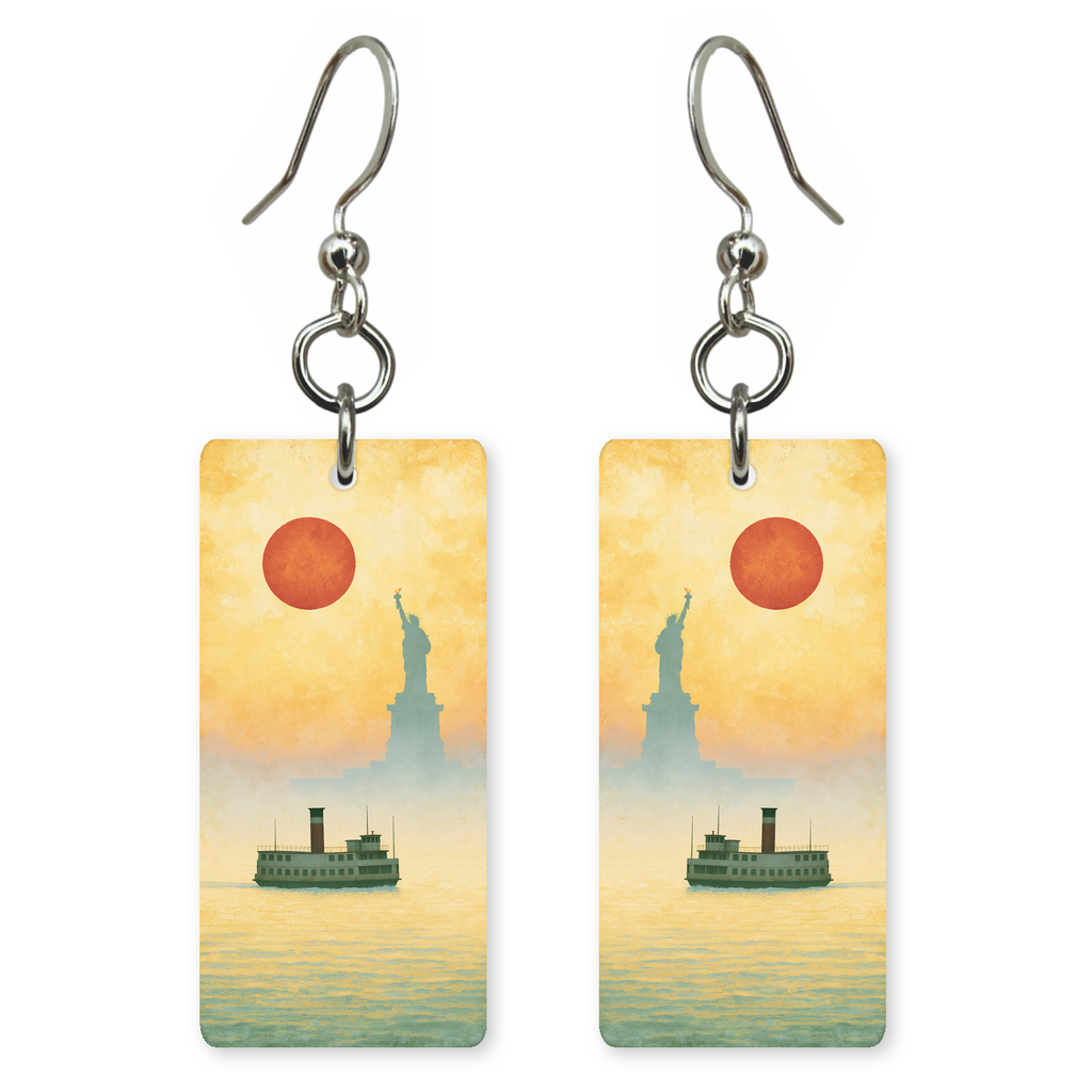 She's Choosing New York Earrings | Liberty Harbor Ferry