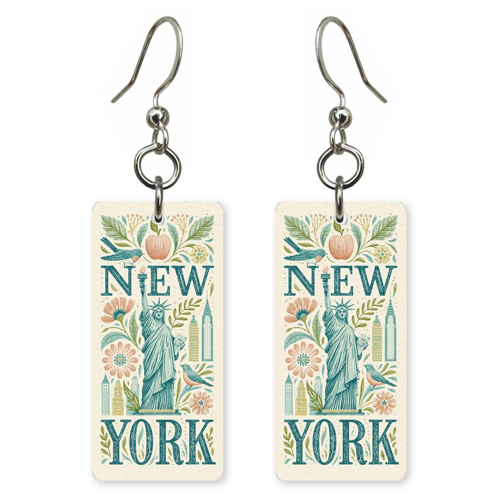 Liberty Poster — She's Choosing earrings, shown as a pair