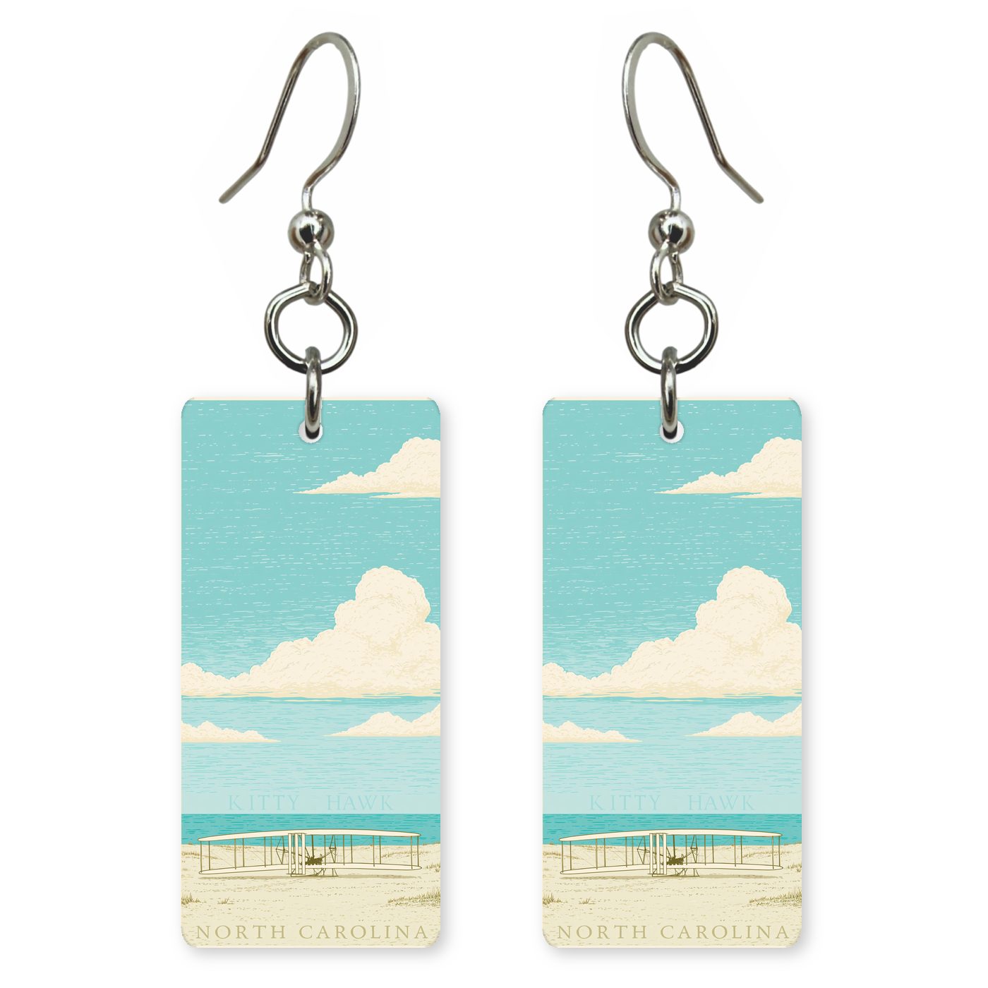Beach Sky — She's Choosing earrings, shown as a pair