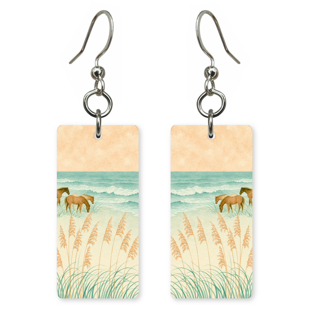 She's Choosing North Carolina Earrings | Outer Banks Wild Horses