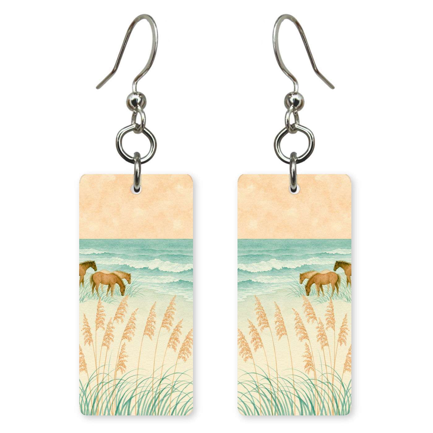 She's Choosing North Carolina Earrings | Outer Banks Wild Horses