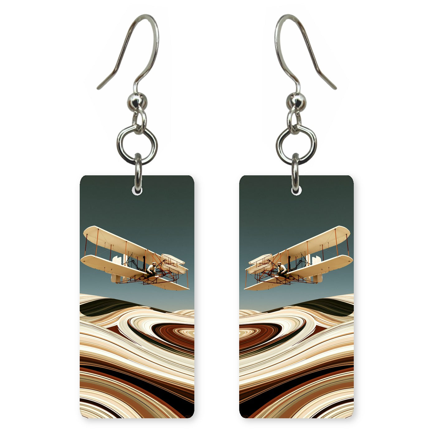 North Carolina wright flyer dunes earrings