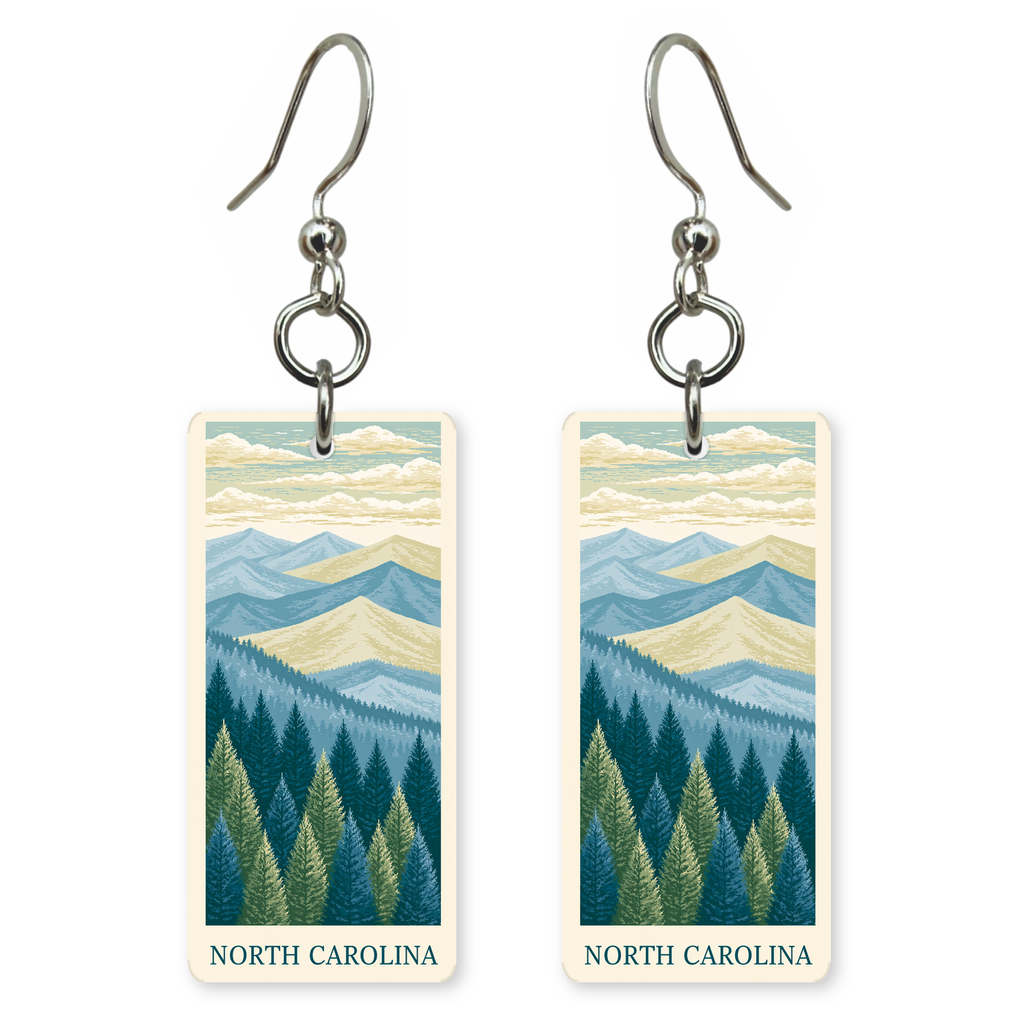 She's Choosing North Carolina Earrings | Blue Ridge Pines