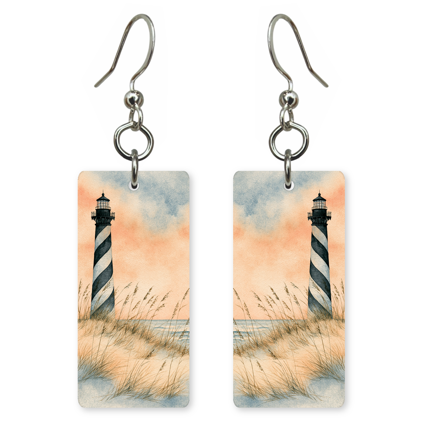She's Choosing North Carolina Earrings | Hatteras Lighthouse Dunes