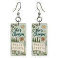 Prairie Poster — She's Choosing earrings, shown as a pair