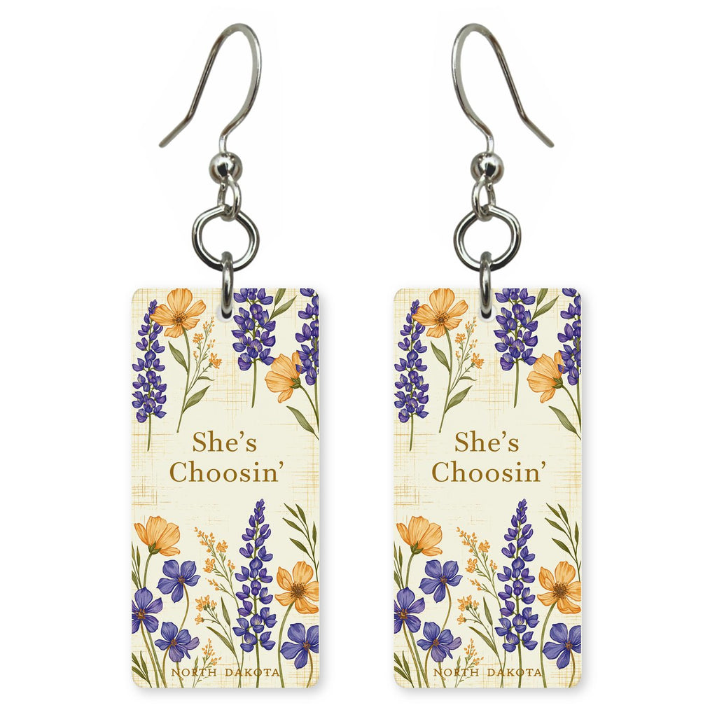 Prairie Florals — She's Choosing earrings, shown as a pair