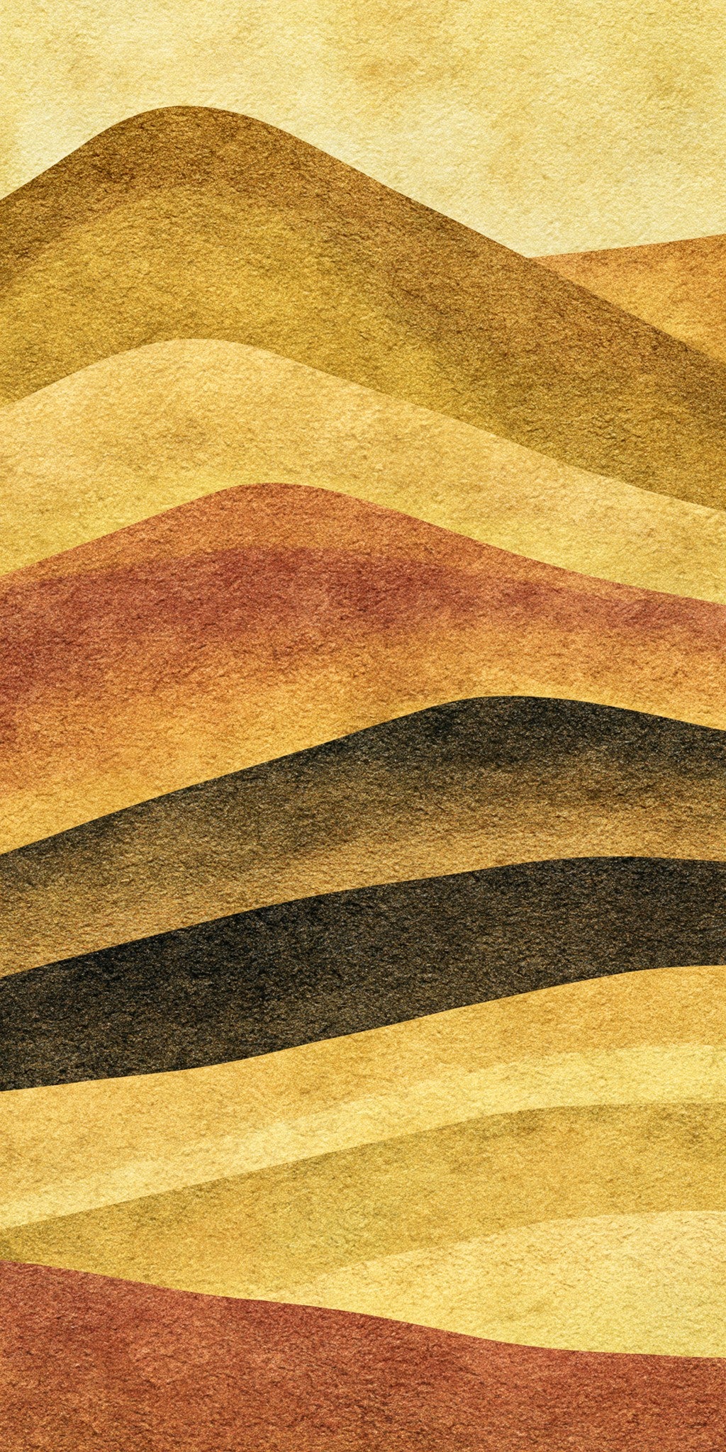 Painted Hills Banded Ochre — full design art