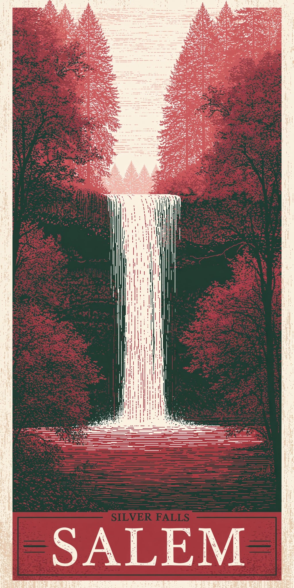 Silver Falls Text Salem — full design art