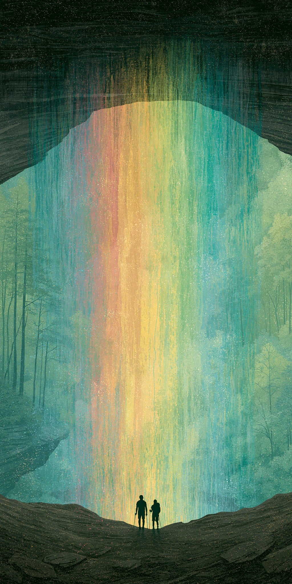 Behind-the-falls View Outward — full design art