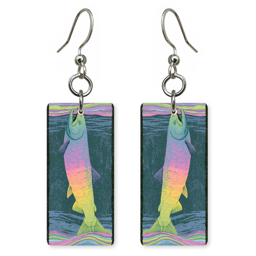 Columbia Flowing Liquid Light — She's Choosing earrings, shown as a pair