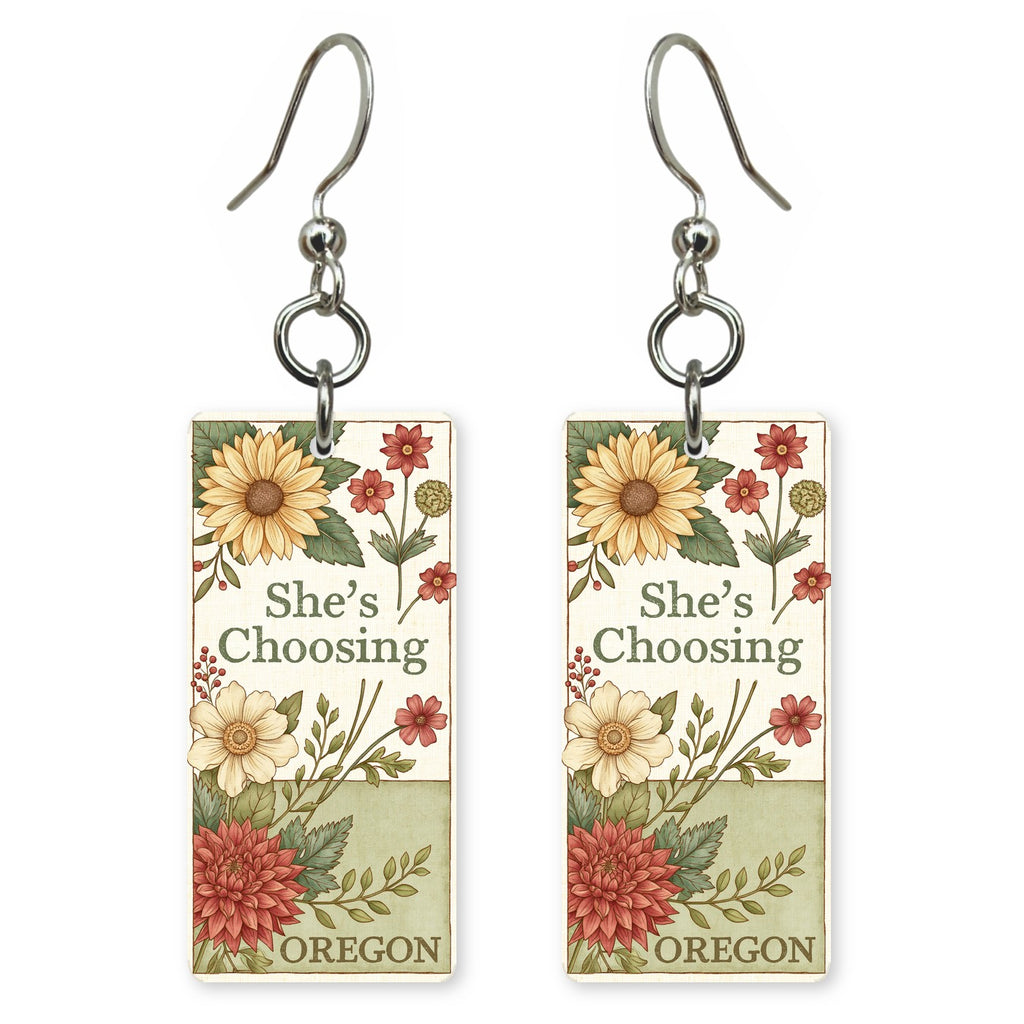 Oregon oregon sunflower earrings