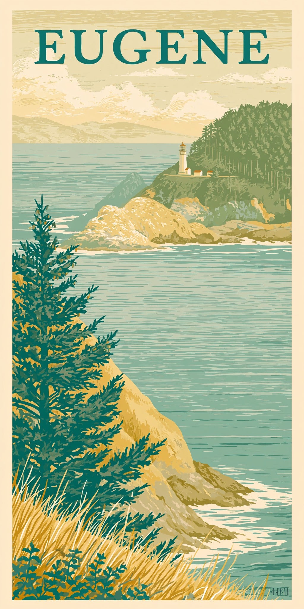 Cape Perpetua Text Eugene — full design art