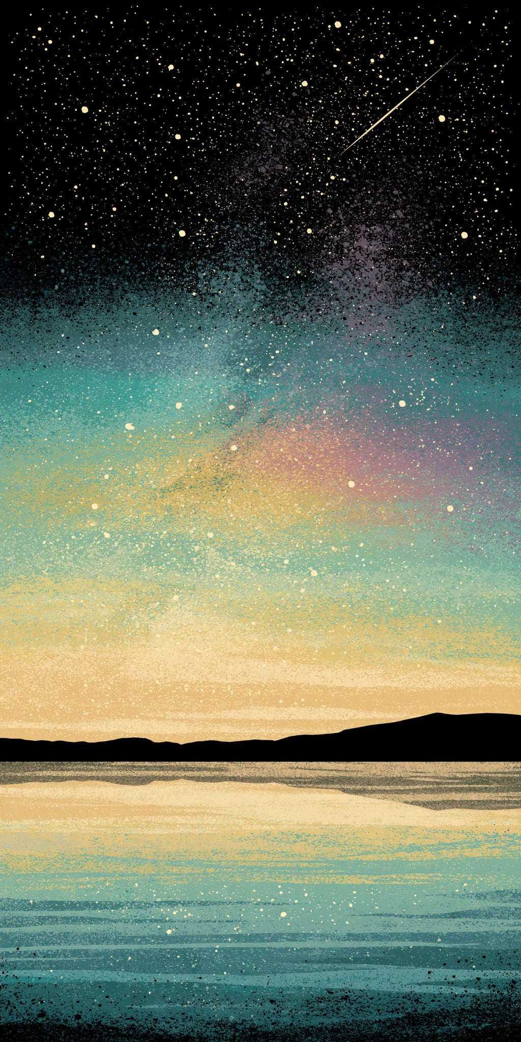 Crater Lake Milky Way — full design art