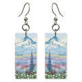 Mount Hood Wildflower Meadow — She's Choosing earrings, shown as a pair