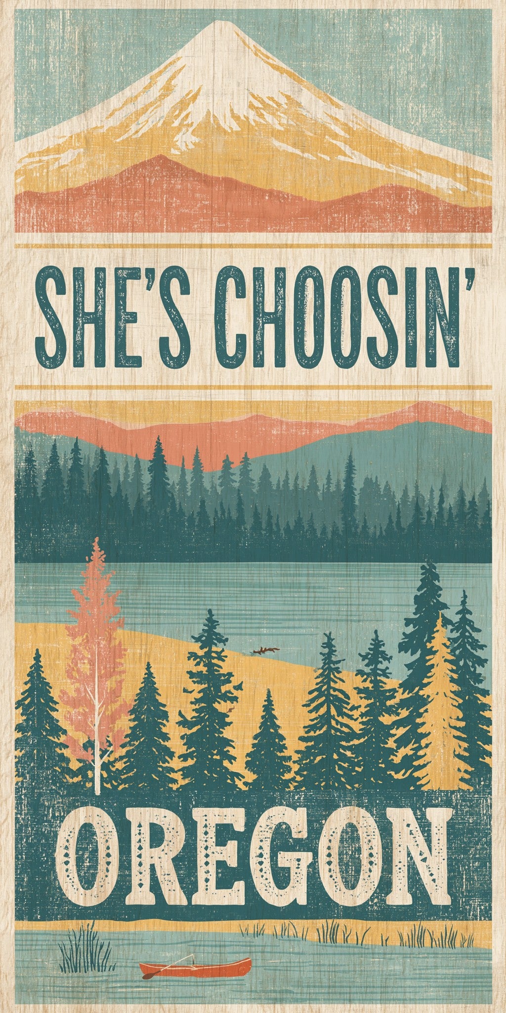 Hood Forest Poster — full design art