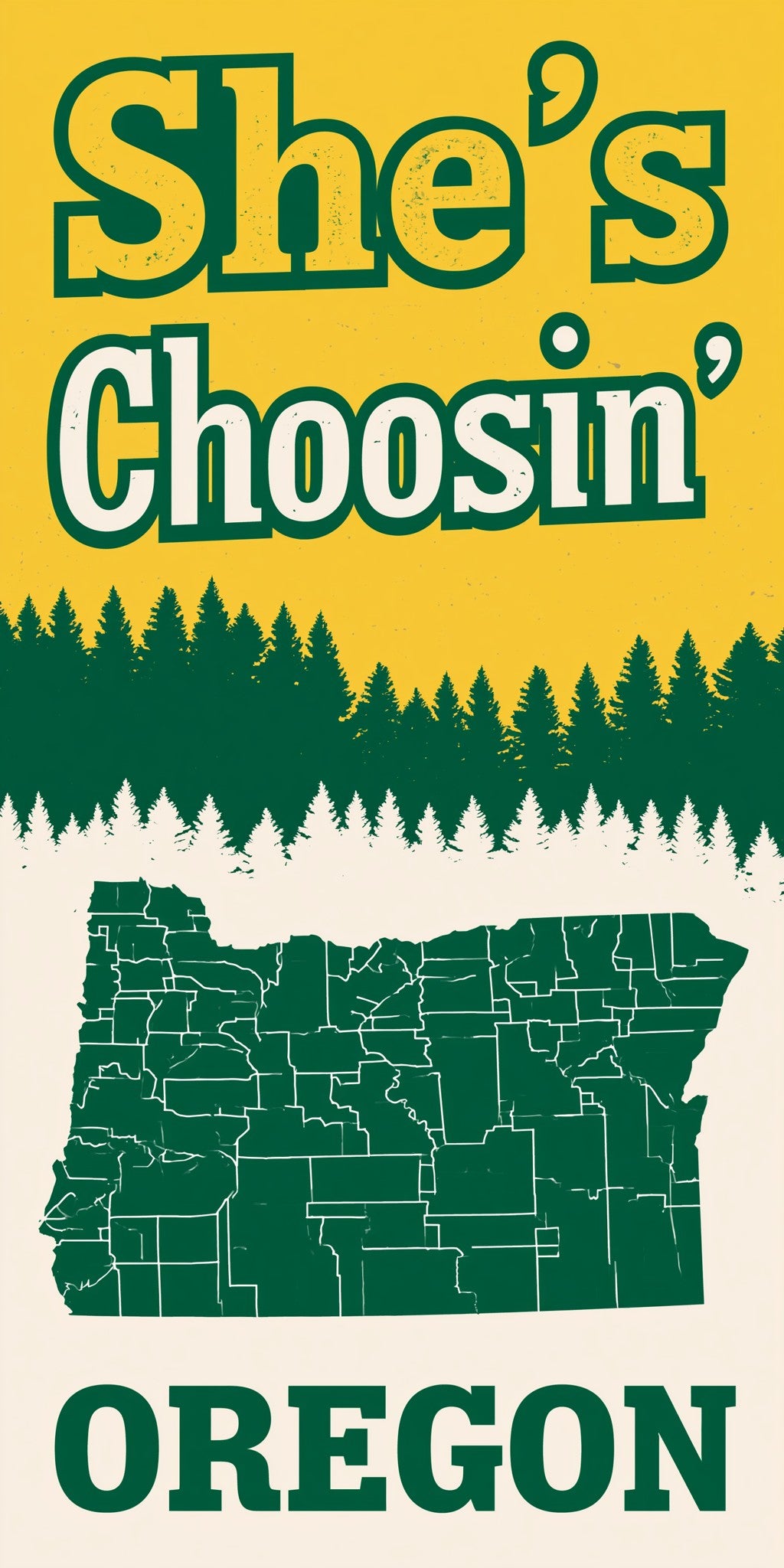 Green Yellow Poster — full design art