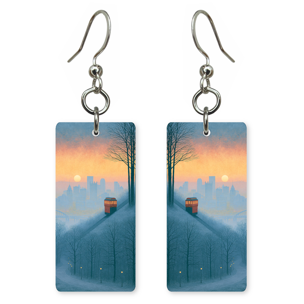 She's Choosing Pennsylvania Earrings | Incline Sunset Woods