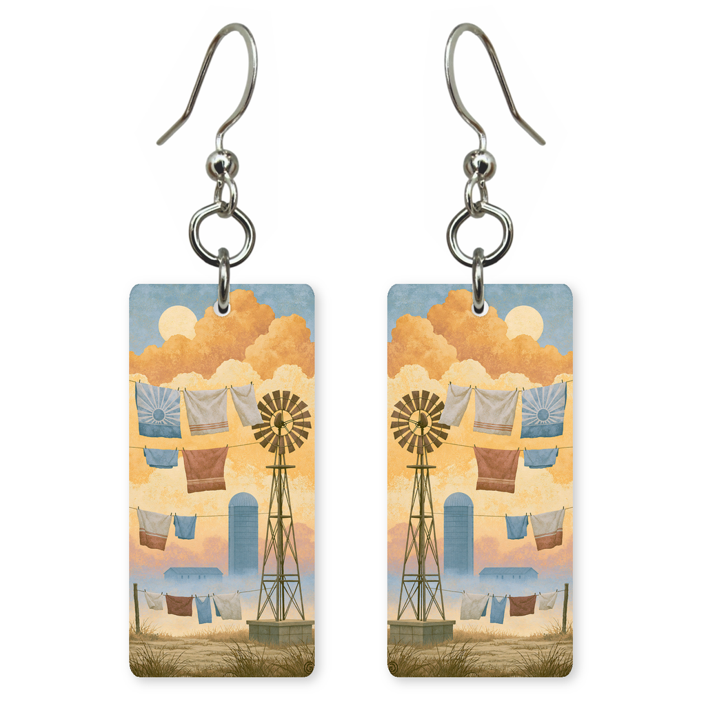 She's Choosing Pennsylvania Earrings | Farm Laundry Windmill