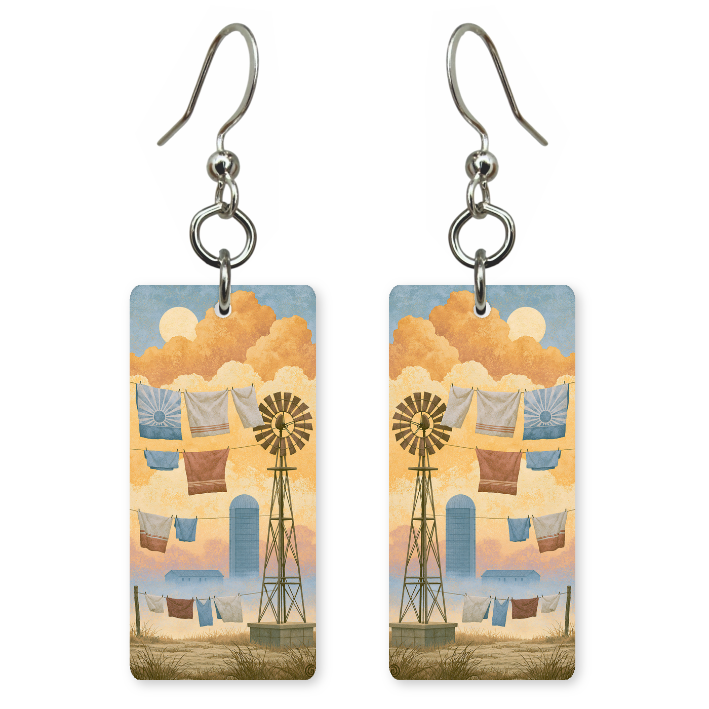 She's Choosing Pennsylvania Earrings | Farm Laundry Windmill
