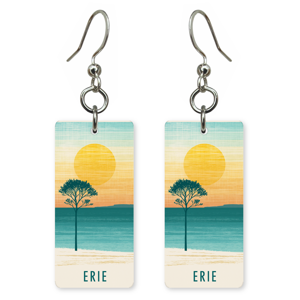 She's Choosing Pennsylvania Earrings | Erie Sunset Tree