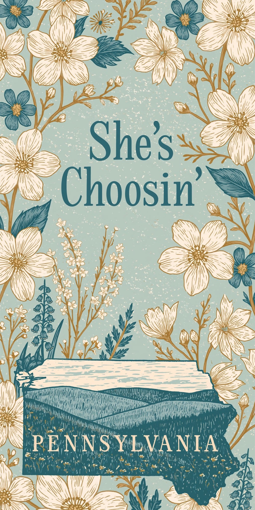 Wheat Florals — full design art