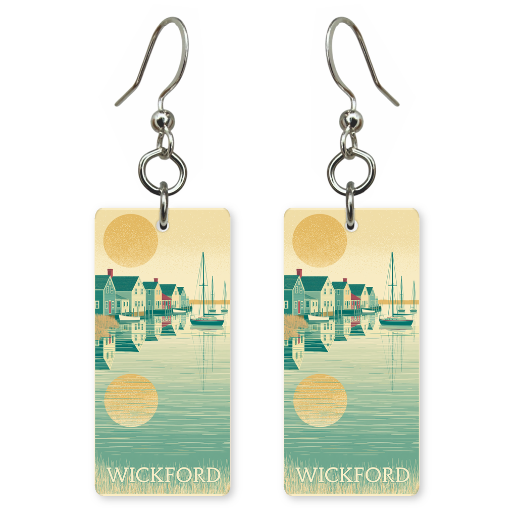 She's Choosing Rhode Island Earrings | Wickford Harbor