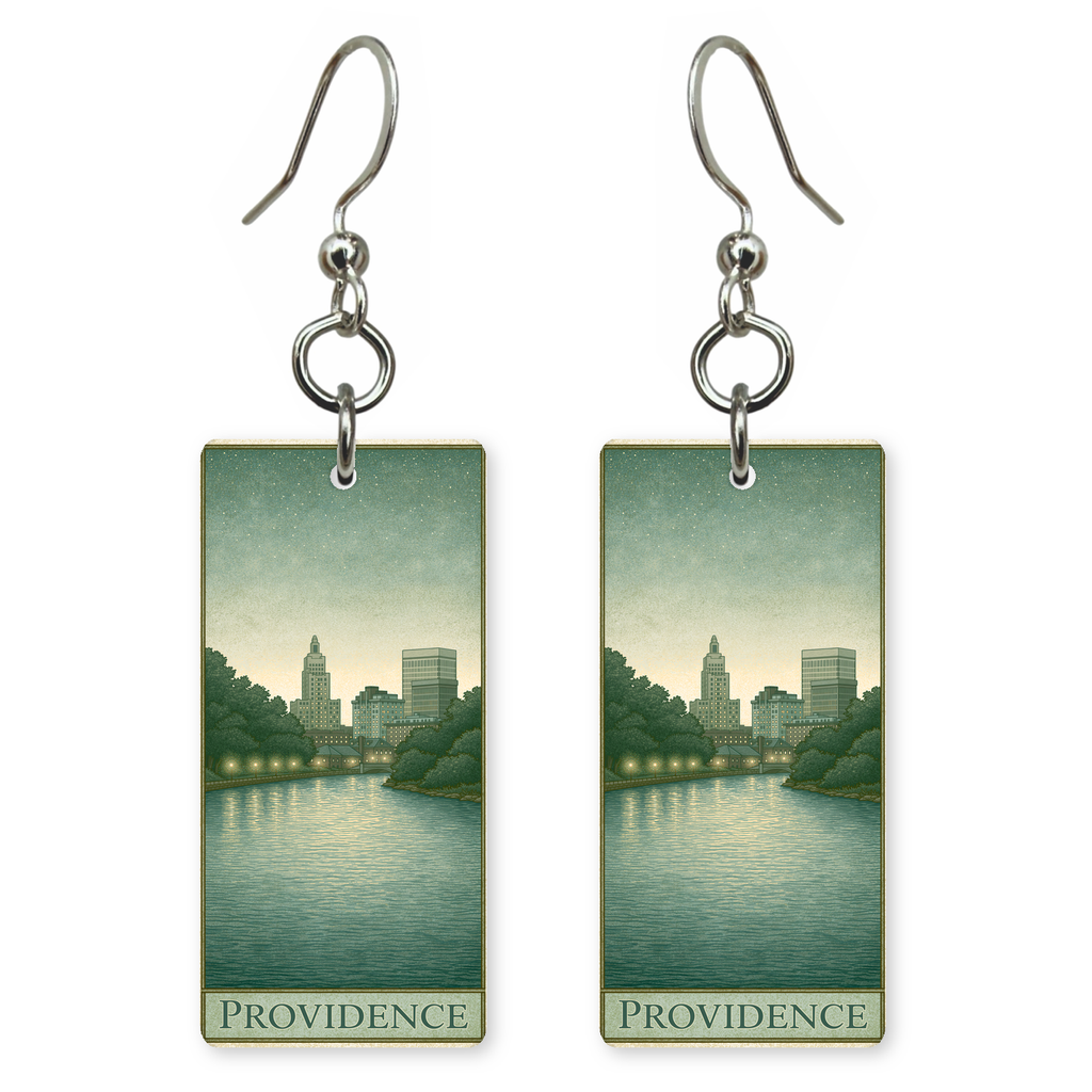 She's Choosing Rhode Island Earrings | Providence Riverfront