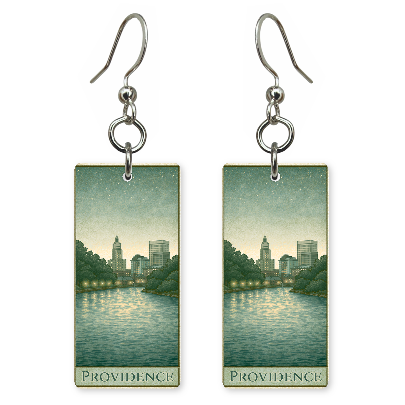 She's Choosing Rhode Island Earrings | Providence Riverfront