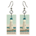 She's Choosing Rhode Island Earrings | Rhode Island Lighthouse