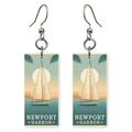 She's Choosing Rhode Island Earrings | Newport Harbor Sailboat