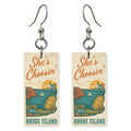 Harbor Sunset — She's Choosing earrings, shown as a pair