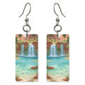 Havasu Falls Swimmers Crystal — She's Choosing earrings, shown as a pair