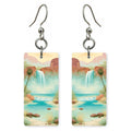 Havasupai Canyon Waterfall Mist — She's Choosing earrings, shown as a pair