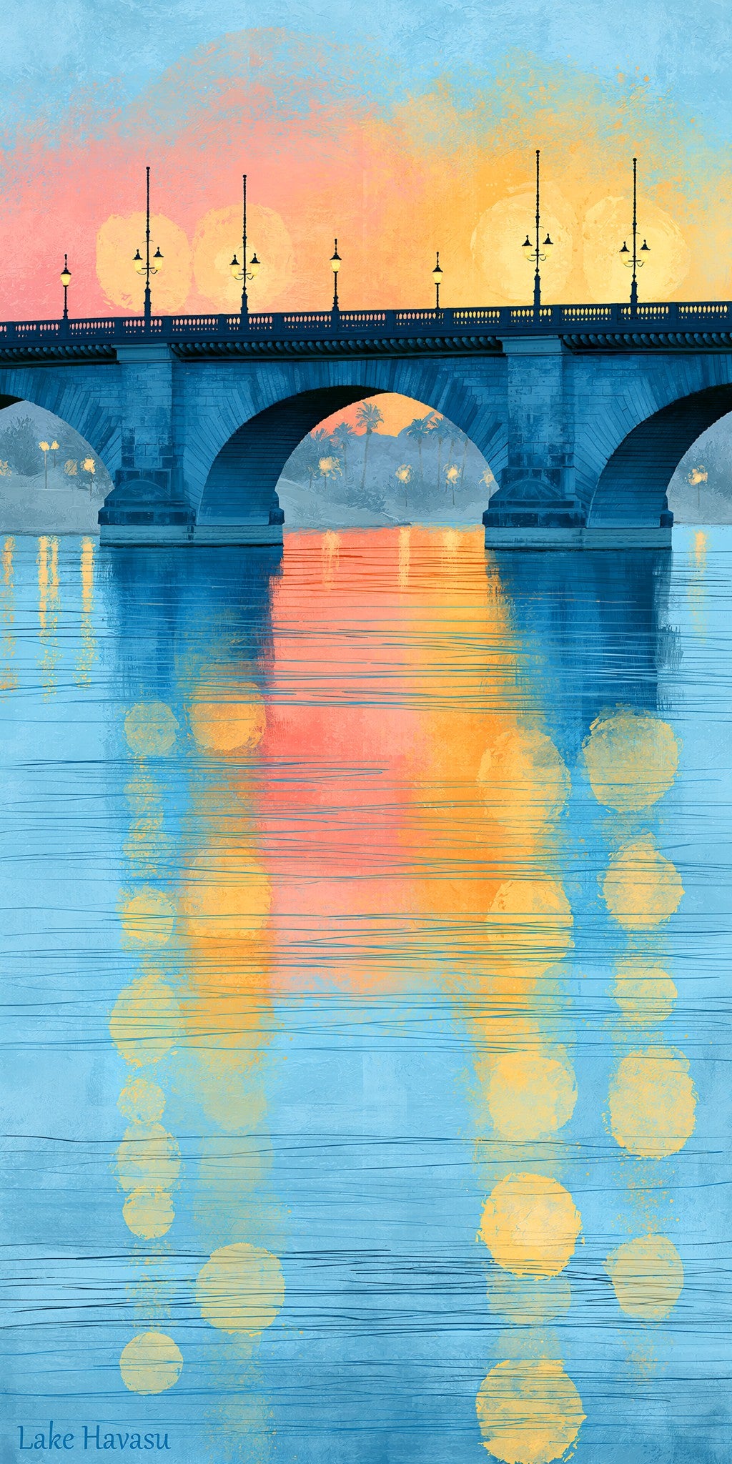 London Bridge Lake Havasu — full design art