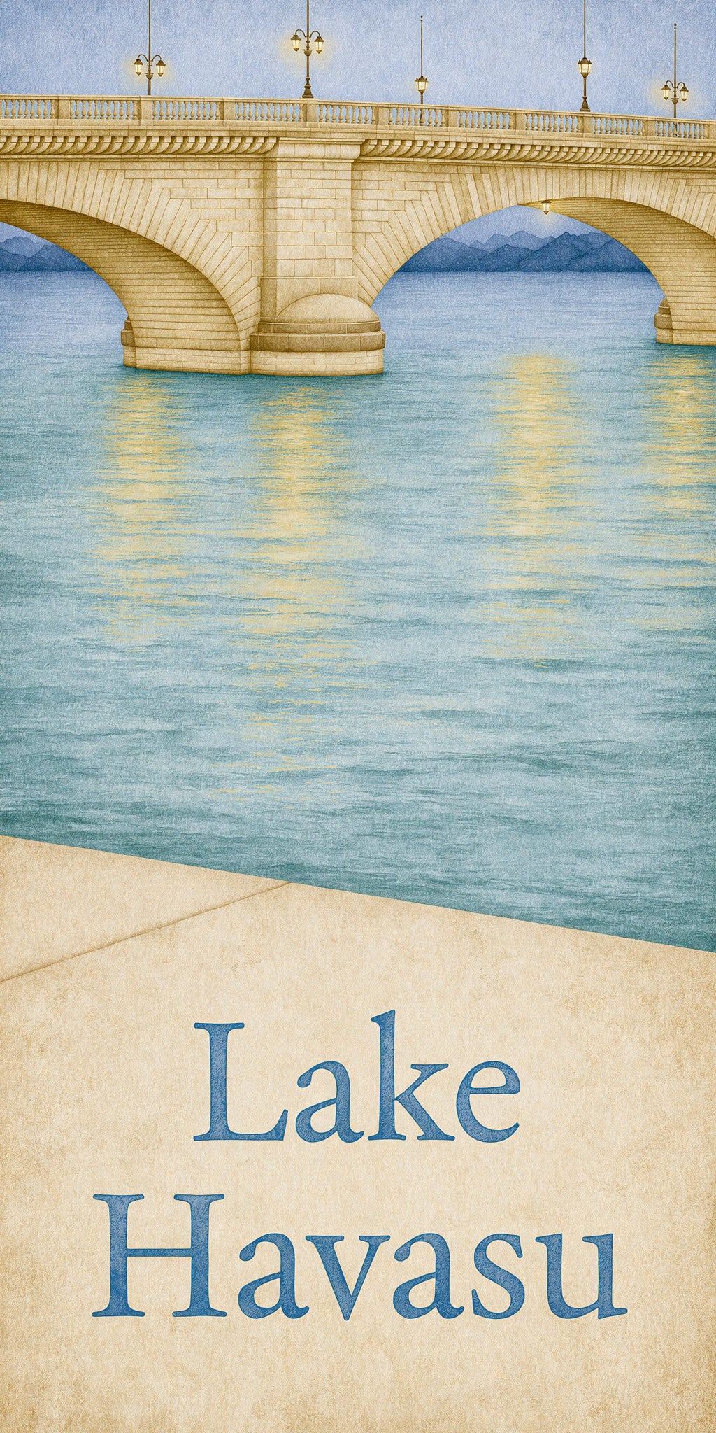 London Bridge Lake Havasu — full design art