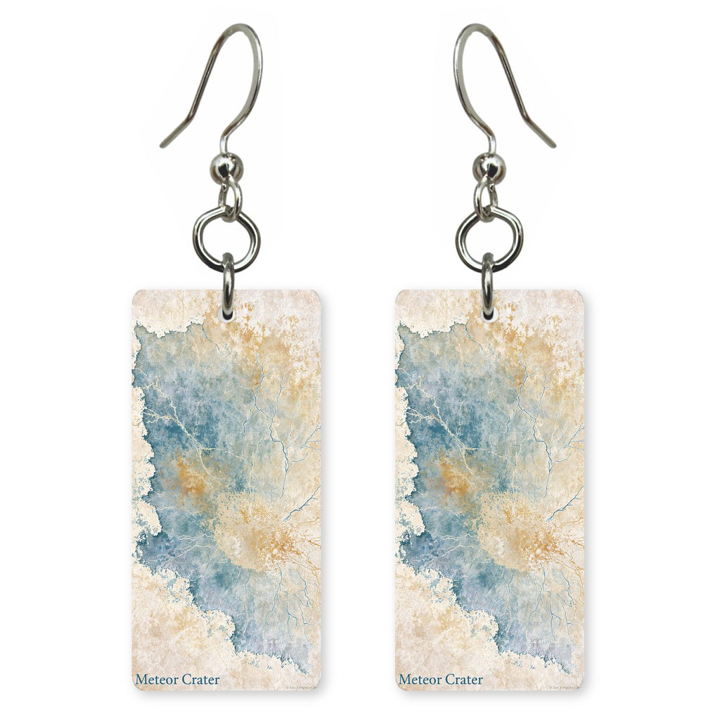 Meteor Crater Vast Impact — She's Choosing earrings, shown as a pair