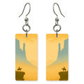 Monument Valley Lone Horse — She's Choosing earrings, shown as a pair