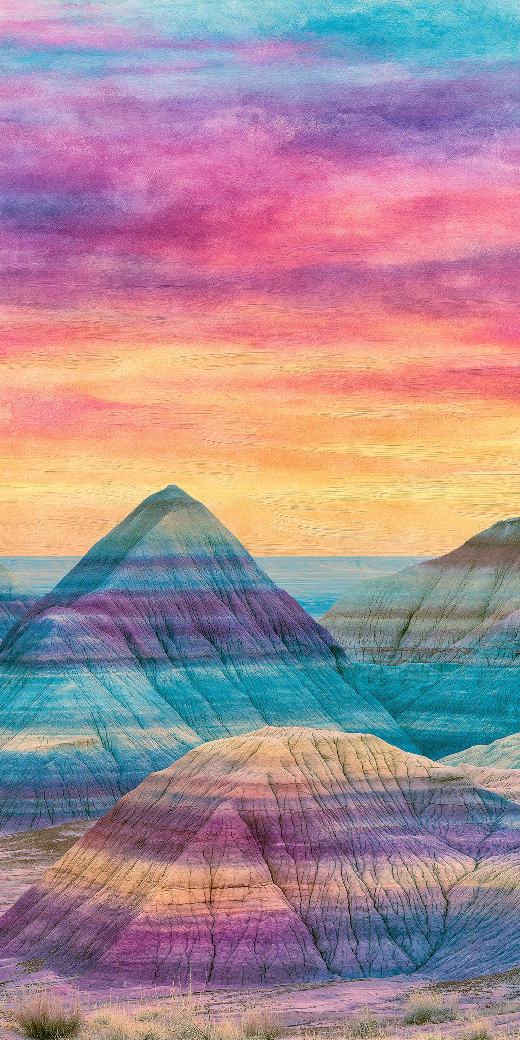 Painted Desert Dusk Dramatic — full design art