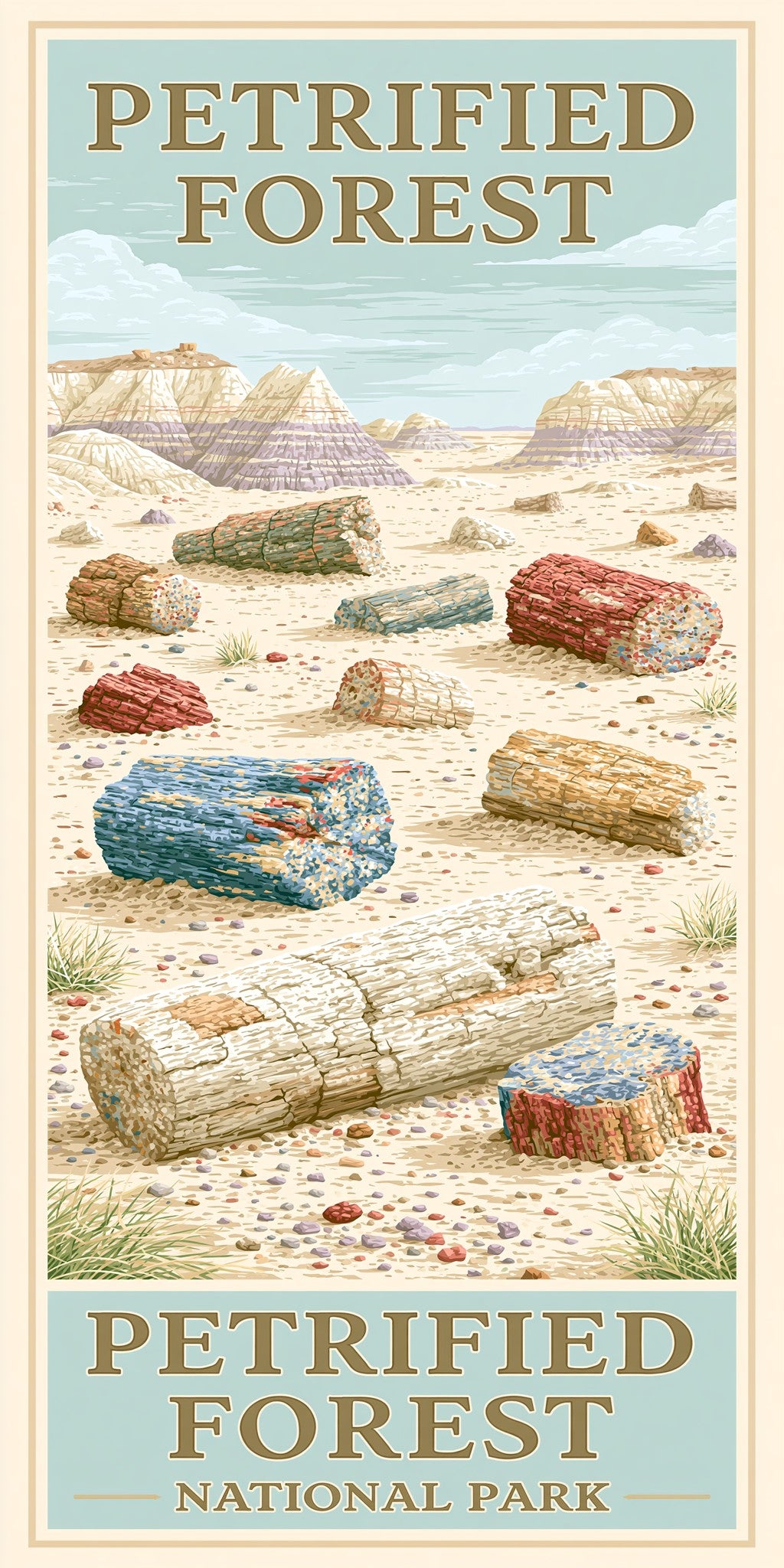 Petrified Forest National Park — full design art