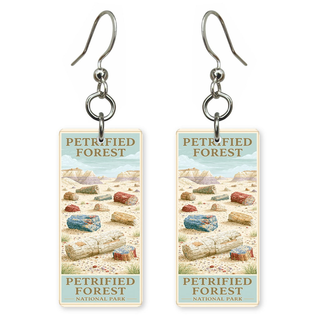 Petrified Forest National Park — She's Choosing earrings, shown as a pair
