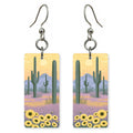 Saguaro National Park Blooming — She's Choosing earrings, shown as a pair
