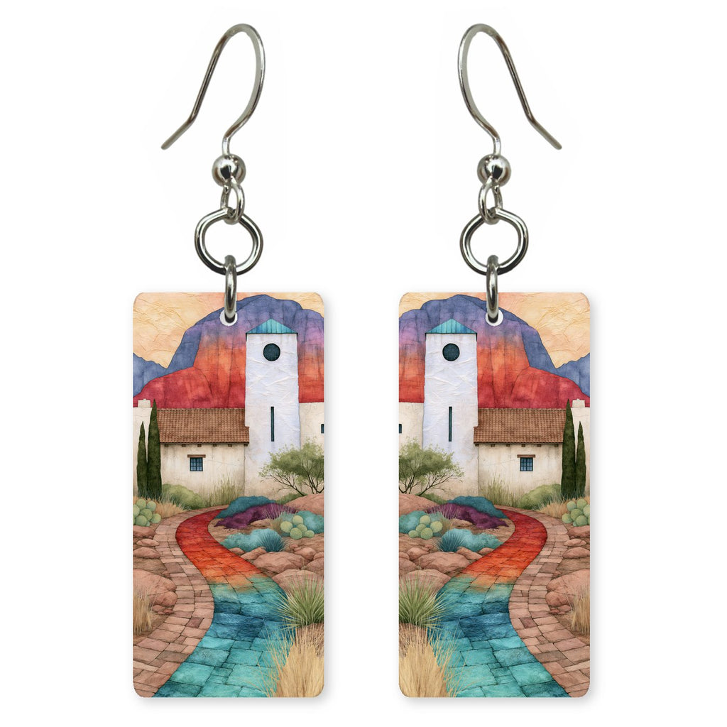 Sedona Art — She's Choosing earrings, shown as a pair