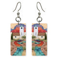 Sedona Art — She's Choosing earrings, shown as a pair