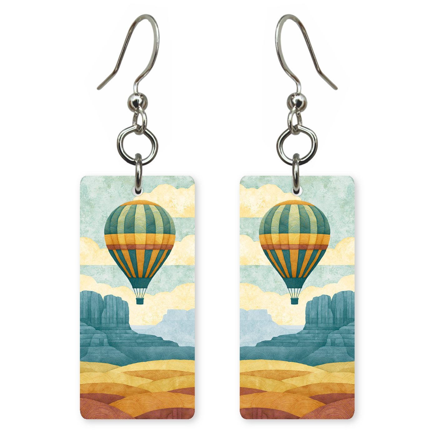 Sedona Art — She's Choosing earrings, shown as a pair