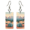 Sedona Red Rock Buttes — She's Choosing earrings, shown as a pair