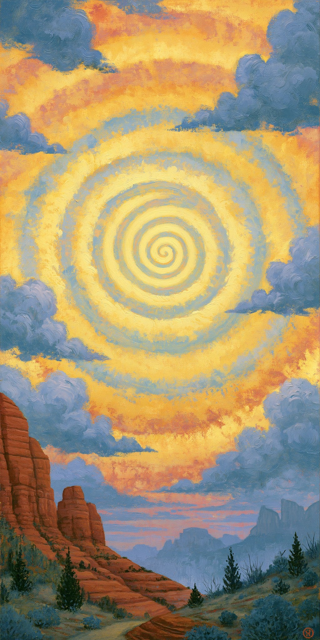 Sedona Vortex Swirl Energy — full design art