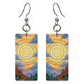 Sedona Vortex Swirl Energy — She's Choosing earrings, shown as a pair