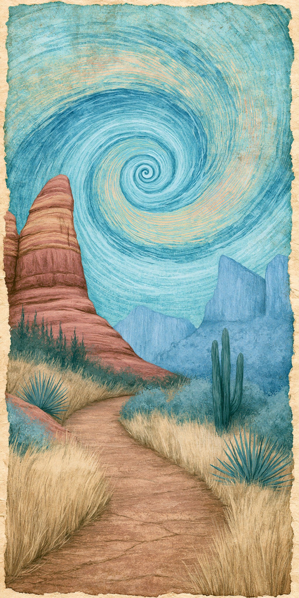 Sedona Vortex Swirl Energy — full design art
