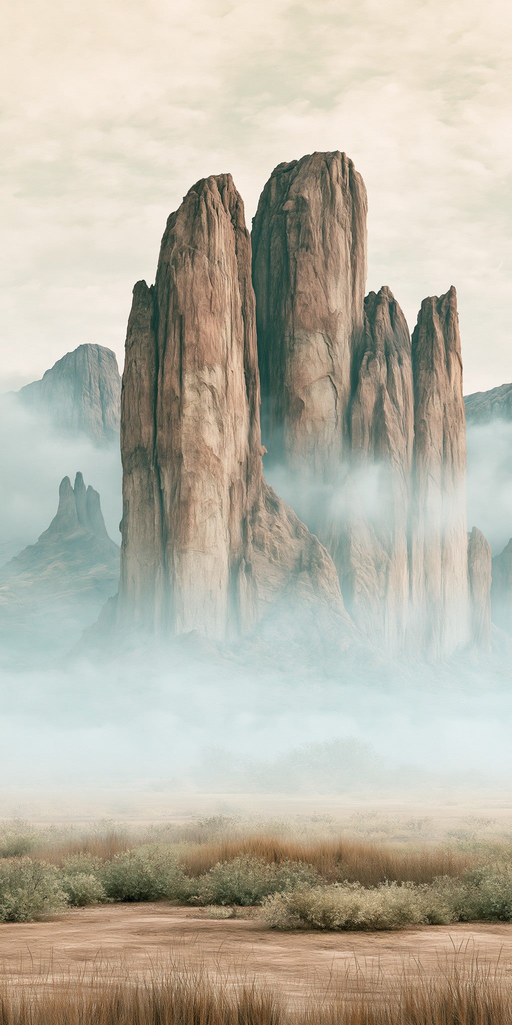 Superstition Mountains Shrouded Mist — full design art